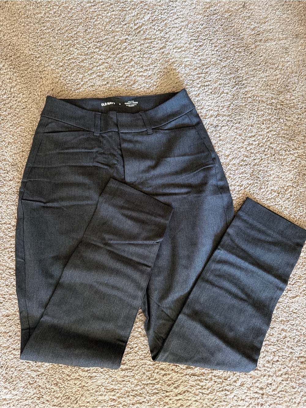 Old Navy Women’s Charcoal Gray Dress Pants - Slim Straight